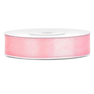 Geschenkband Satin Schleifenband 12mm x 25m doppelseitig rosa