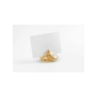 10 St&uuml;ck Diamant-Tischkarten-Halter gold Platzkartenhalter goldenen Hochzeit Geburtstag Platzkarten