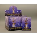 Lichter-Glocken-Spiel mit 4 Kerzen Pyramide Metall gold Knox Weihnachten Advent