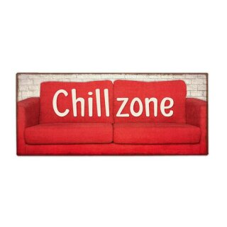Schild für Dich :-) "Chillzone"Werkstatt Männergeschenke Blech-Schild Vintage 