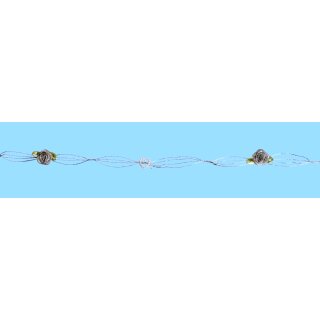 Rosengirlande silber/silber, 1,2 m
