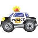 Folienballon - Ø 60cm - Polizeiauto ungefüllt