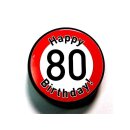 kleine Aludosen "Happy Birthday 80" Pillendose...