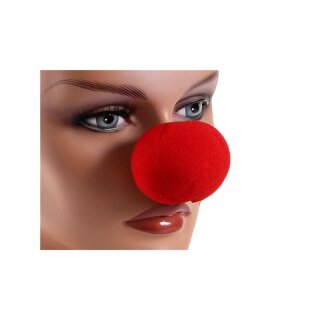 5 Stück Clownsnase Schaumstoff Clown Nase Rot Red Nose Fasching Karneval Party 