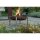 Feuerschale 2054 &quot;CUBE&quot; M &Oslash; 63 cm H 34,5 cm  massiver Rohstahl Edelstahl-Basis Feuerkorb