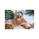 Olivenholz Nussknacker mit Kanonenkugel Küche Geschenk gedeckter Tisch