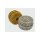 Geschenkband Kordel 2 St&uuml;ck gold silber 20mx1mm Ringelband Kr&auml;uselband Schleife