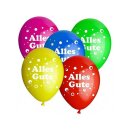 Luftballon mit Druck - Motiv : Alles Gute  - 5 Stück...
