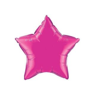 Folienballon Stern Ø 45 cm pink ungefüllt