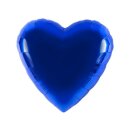 Folienballon Herz Ø 45cm blau ungefüllt...