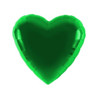 Folienballon Herz Ø 45cm grün ungefüllt Anagram unverpackt