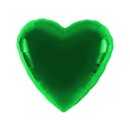 Folienballon Herz Ø 45cm grün ungefüllt Anagram unverpackt