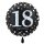 Folienballon - Ø 45cm - Funkelnder Geburtstag 18 ungefüllt