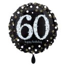 Folienballon - &Oslash; 45cm - Funkelnder Geburtstag 60...