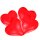 Herzballons Latex 30 cm rot 50 Stück