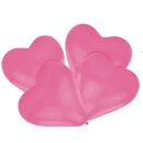 Herzballons Latex 30 cm pink 10 Stück