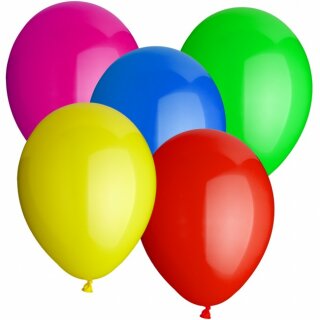 Luftballon Latex rund &Oslash; 30 cm bunt 10 St&uuml;ck