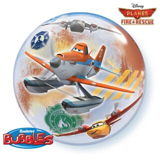Bubble Disney Planes Fire &amp; Rescue &Oslash; 56 cm Ballon ungef&uuml;llt Qualatex