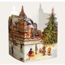 Tisch-Adventskalender Schwanenschlösschen mit Postkarte Bilder Brück & Sohn Meissen Weihnachten