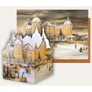 Tisch-Adventskalender Moritzburg mit Postkarte Bilder...