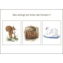 Tisch-Adventskalender Neuschwanstein mit Postkarte Bilder Br&uuml;ck &amp; Sohn Meissen Weihnachten
