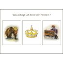 Tisch-Adventskalender Berliner Schloss mit Postkarte Bilder Br&uuml;ck &amp; Sohn Meissen Weihnachten