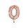 Folienballon XXL Zahl 0 Rosegold -  ungef&uuml;llt Anagram