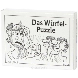 Mini - Puzzle "Das Würfel - Puzzle" Knobelspiel Geduldsspiel Bartl
