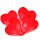 Herzluftballons &Oslash;30 Helium geeignet rot 5 St&uuml;ck ohne Ballonb&auml;nder