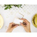 10 Stück Tischkarten-Halter Herzen gold Platzkartenhalter goldene Hochzeit Geburtstag