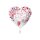 Folienballon - Ø 45cm - Hochzeit Alles Liebe Herz ungefüllt