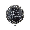 Folienballon - Ø 45cm - Funkelnder Geburtstag Happy Birthday ungefüllt