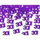 Tischkonfetti "30" lila metallic Geburtstag 15g...