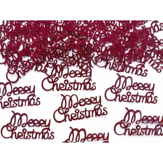 Tischkonfetti Merry Chistmas rot 3g Weihnachten Advent Tischdeko Basteln