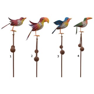 Windspiel Vogel ArtFerro, Metall, 35,5x11,5x113 cm Gartenstecker
