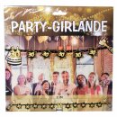 Party - Girlande "30" schwarz/gold 2,10 m...