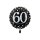 Dekoration 60. Geburtstag schwarz gold Girlanden Konfetti Luftschlangen Ballon Folienballon 60