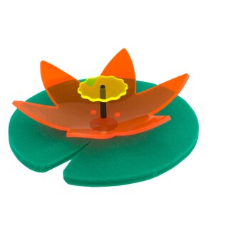 Light Catcher 3D Seerose Ø orange - gelb
