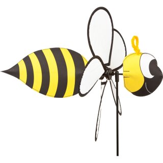 Windspiel Biene schwarz/gelb mit Stab Bee Höhe 65 cm, Breite 32 cm