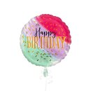 Folienballon - Ø 45cm - Water Color Happy Birthday...