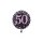 Folienballon - Ø 45cm - Pink Celebration 50 ungefüllt