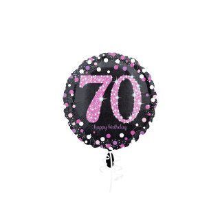 Folienballon - Ø 45cm - Pink Celebration 70 ungefüllt