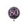 Folienballon - Ø 45cm - Pink Celebration 80 ungefüllt