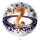 Folienballon - Ø 45cm - Glückwunsch Sterne 7 ungefüllt